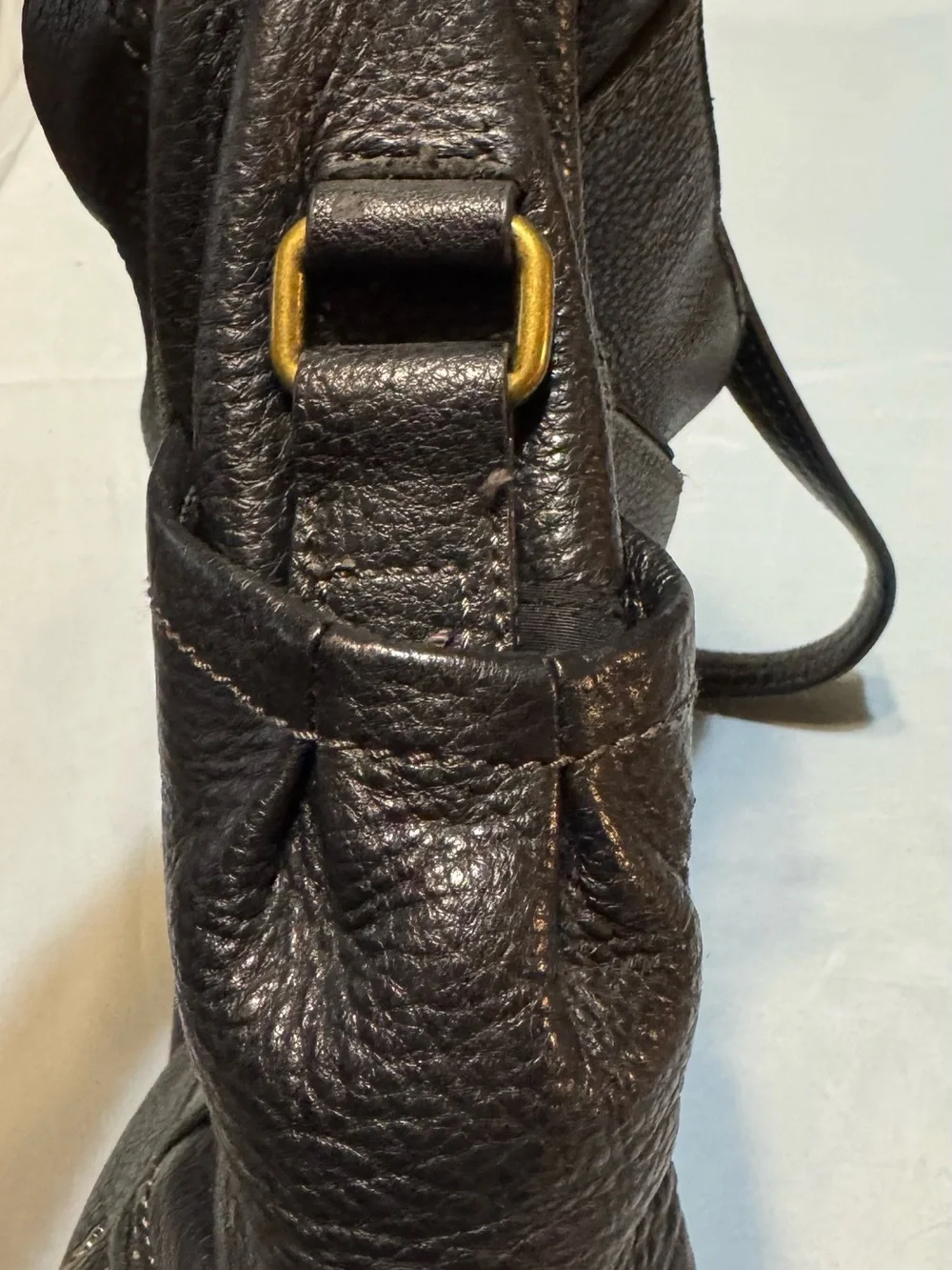 The Sak Brown Pebbled Leather Hobo Bag